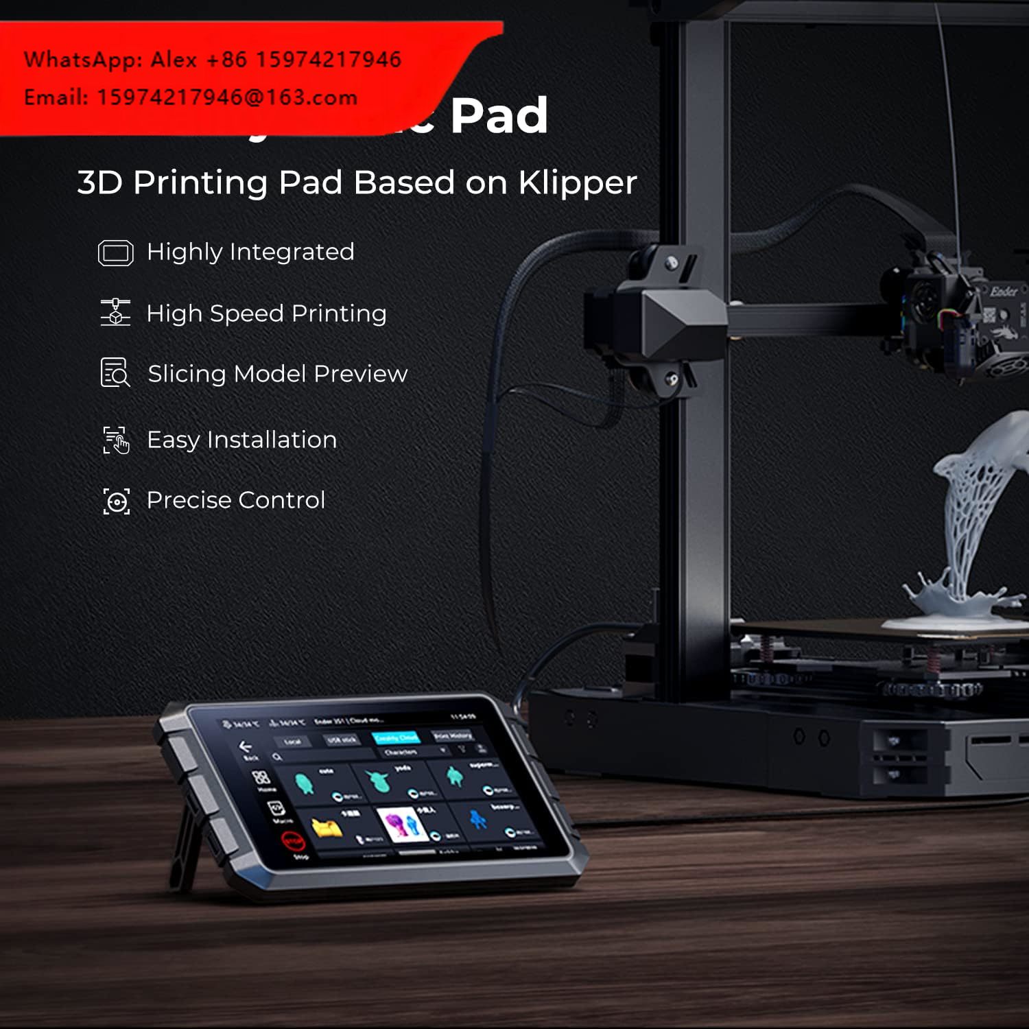 Klipper Pad 7 Inch - Creality Sonic Pad T800 7인치 터치