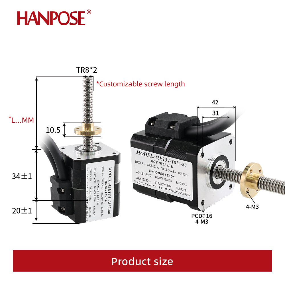 NEMA17 폐쇄 루프 스크류 모터 2A 0.3N.m  - Closed Loop Stepper Motor Nema 17 리뷰 및 가격
