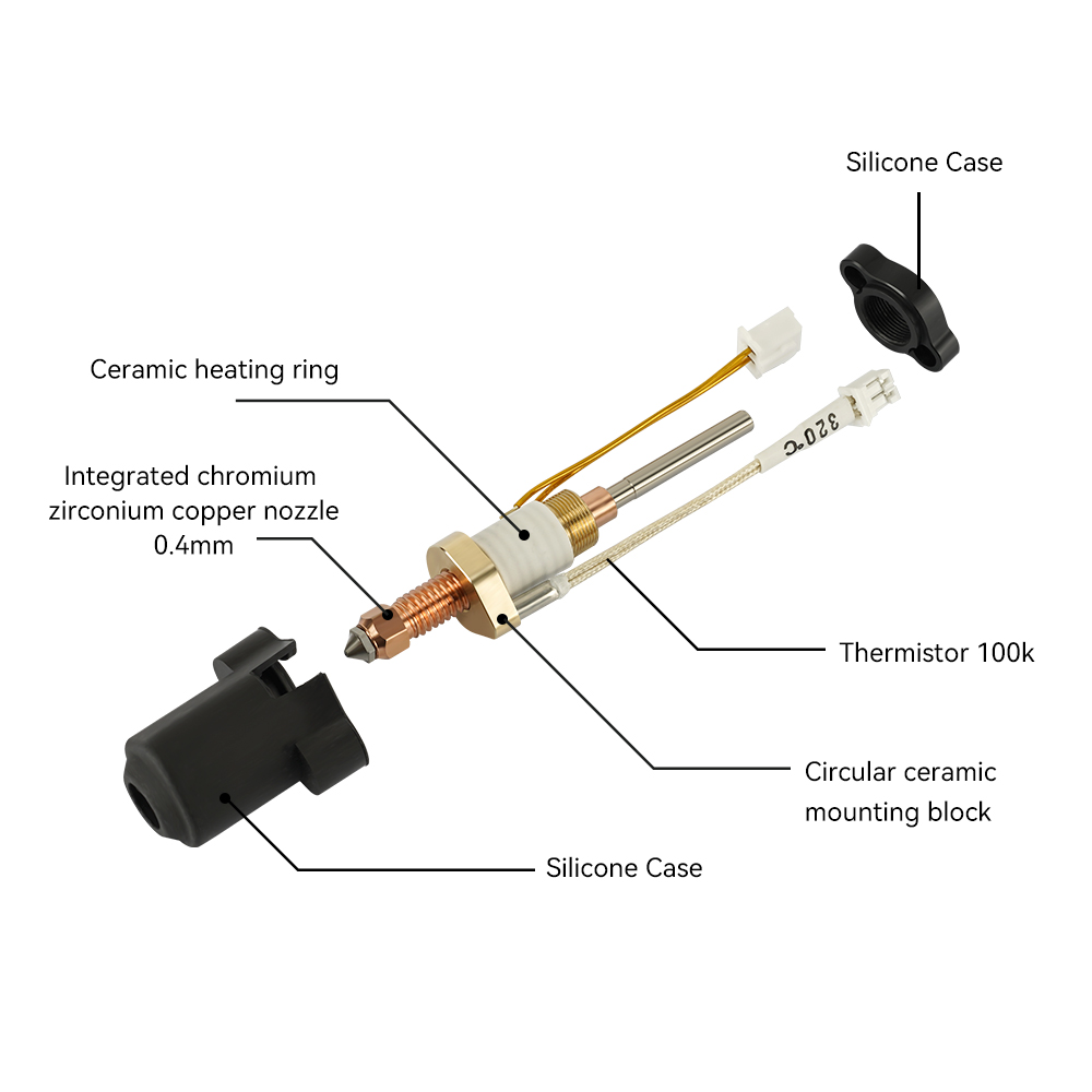 Creality K1C K1 MAX용 핫엔드 세라믹 히 - High Flow Ceramic Hotend 리뷰 및 가격