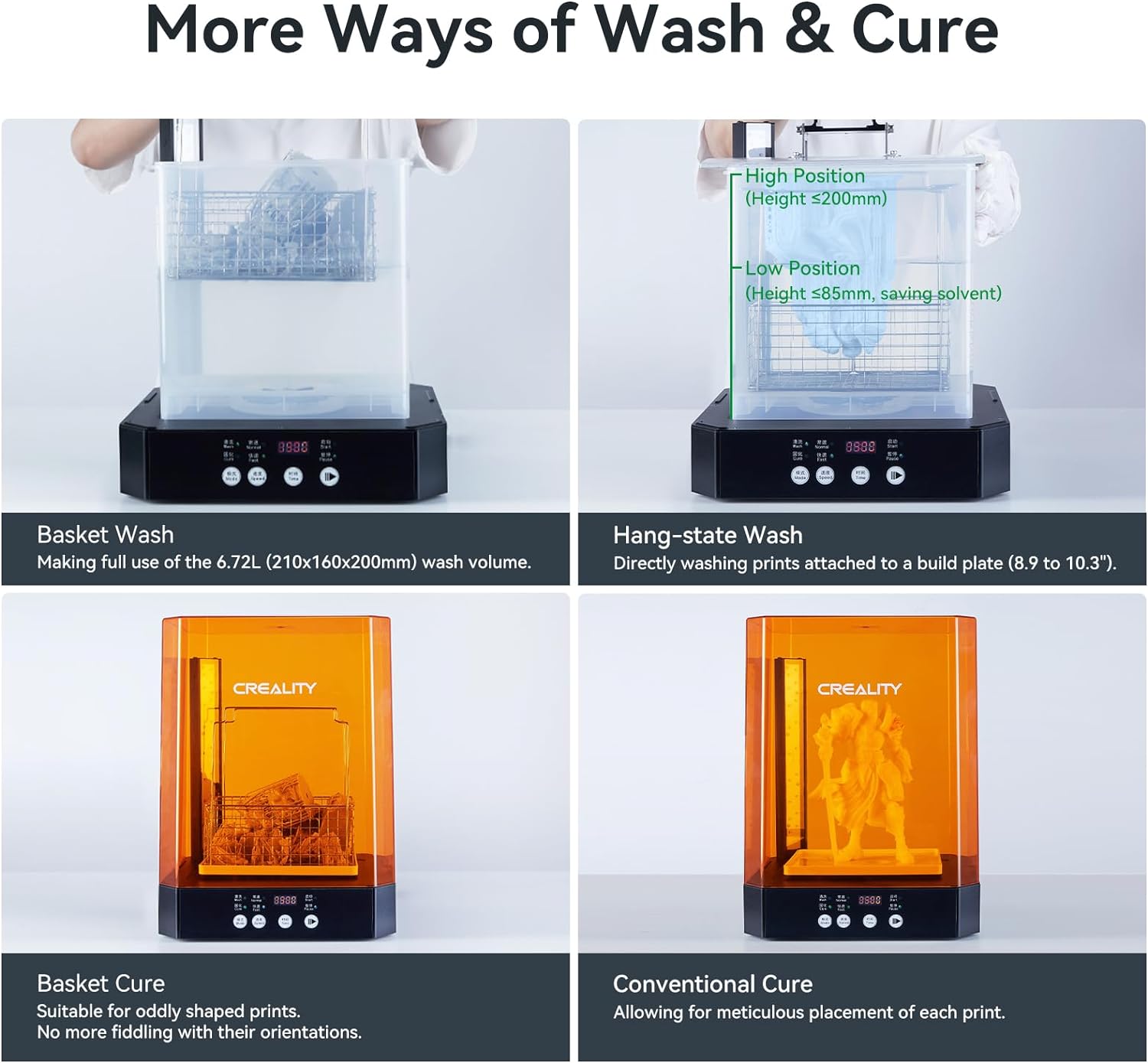 CREALITY UW-03 3D 프린터 레진 세척 및  - Large Resin Wash And Cure Station 리뷰 및 가격