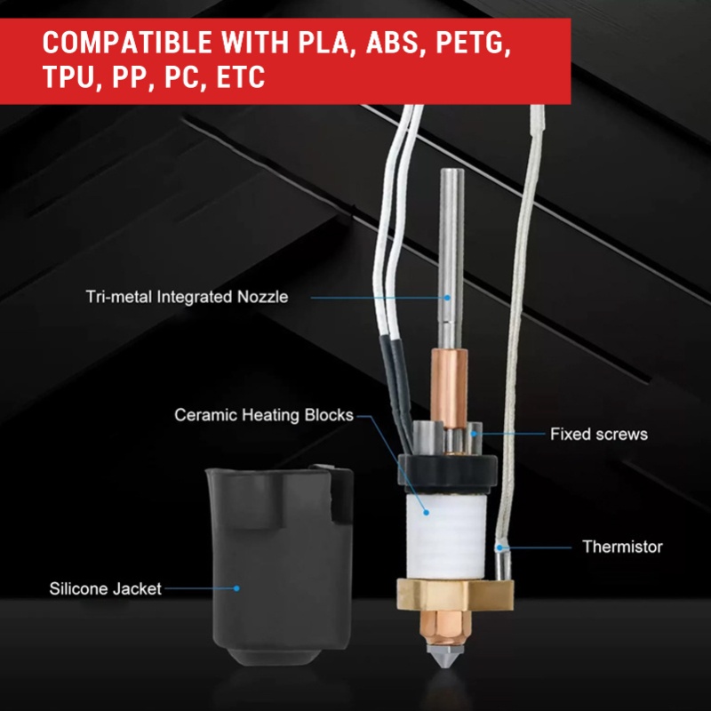 세라믹 핫엔드 키트 고유량 빠른 인쇄 0.4MM 바이메 - High Flow Ceramic Hotend 리뷰 및 가격